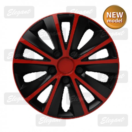 Колпак ELEGANT 16 RAPID red&black (4 шт.)